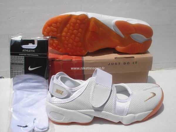 Mordern Nike Shox Rift Souliers De Course Blancs D Orange